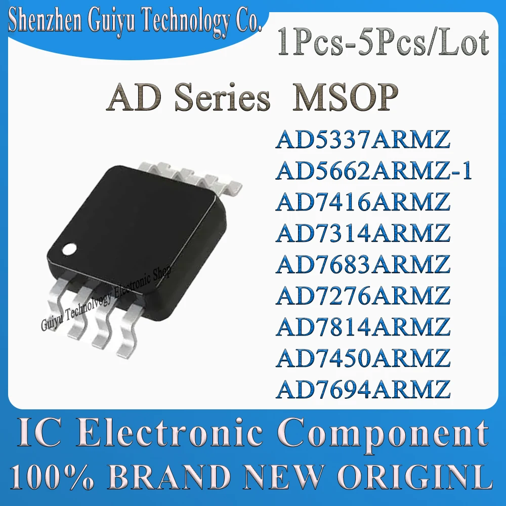 1 Pcs-5 Pcs/Lot AD5337ARMZ AD5662ARMZ-1 AD7416ARMZ AD7314ARMZ AD7683ARMZ AD7276ARMZ AD7814ARMZ AD7450ARMZ AD7694ARMZ AD IC Chip