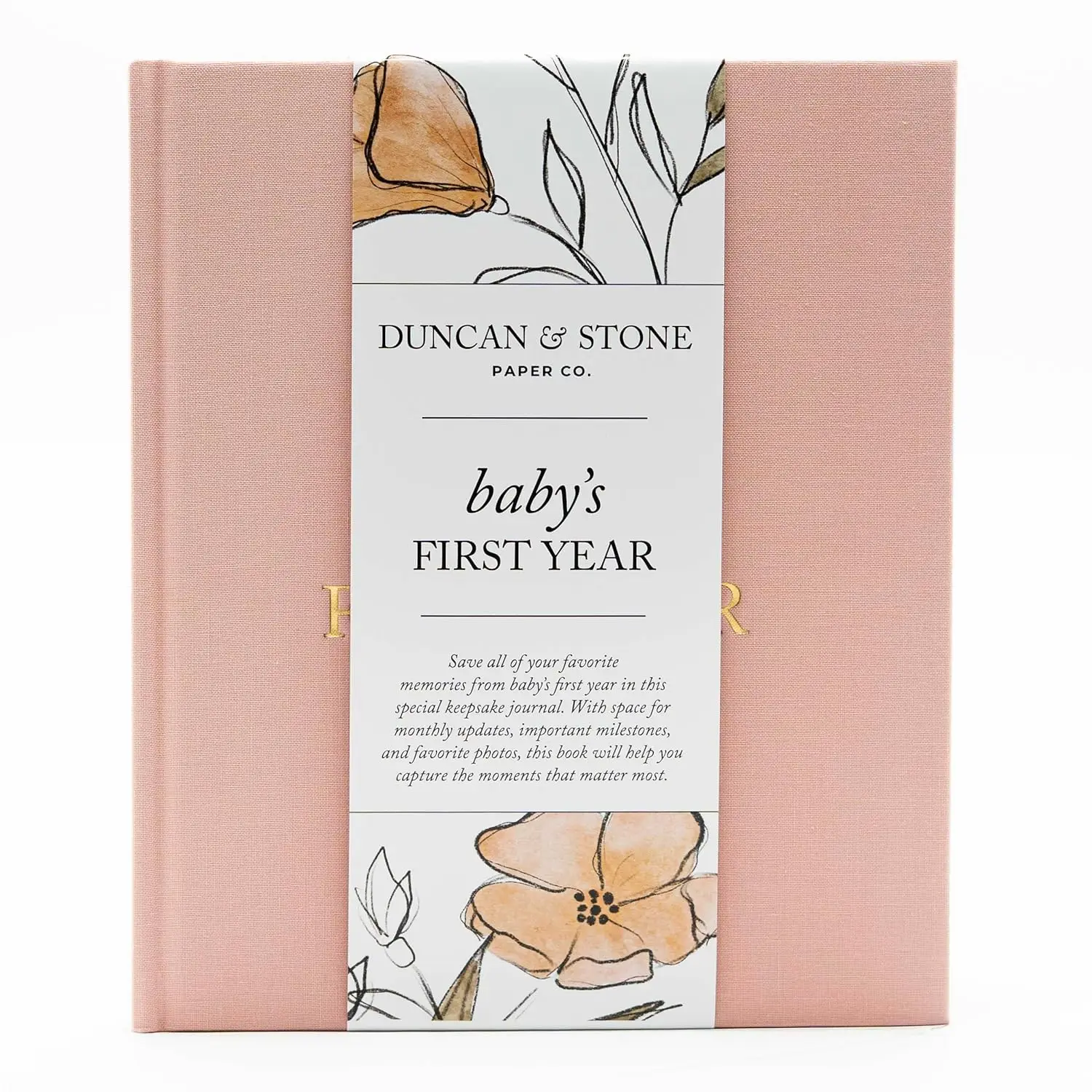 

Baby First Year Book - Keepsake Baby Memory Book to Record Important Milestones, Photos & More - Baby Keepsake Books