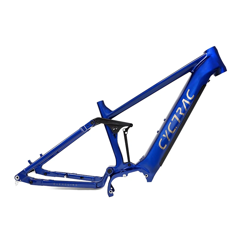 * New Design Dual Suspension E Bike Frame Full Aluminum Alloy with Bafang Motor New Concept Bicycle Frame