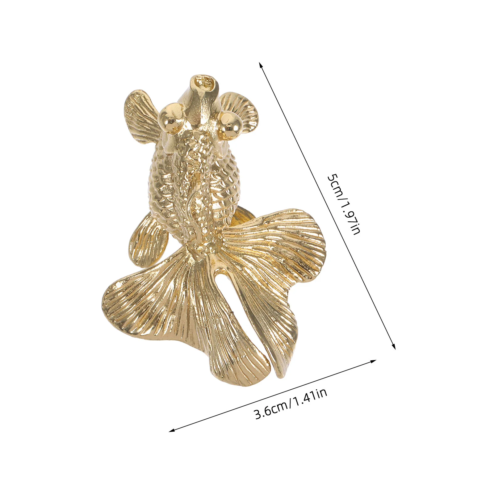 Dresser for Closet Brass Goldfish Handle Drawer Knobs Cabinet Decorative Golden Pull Handles