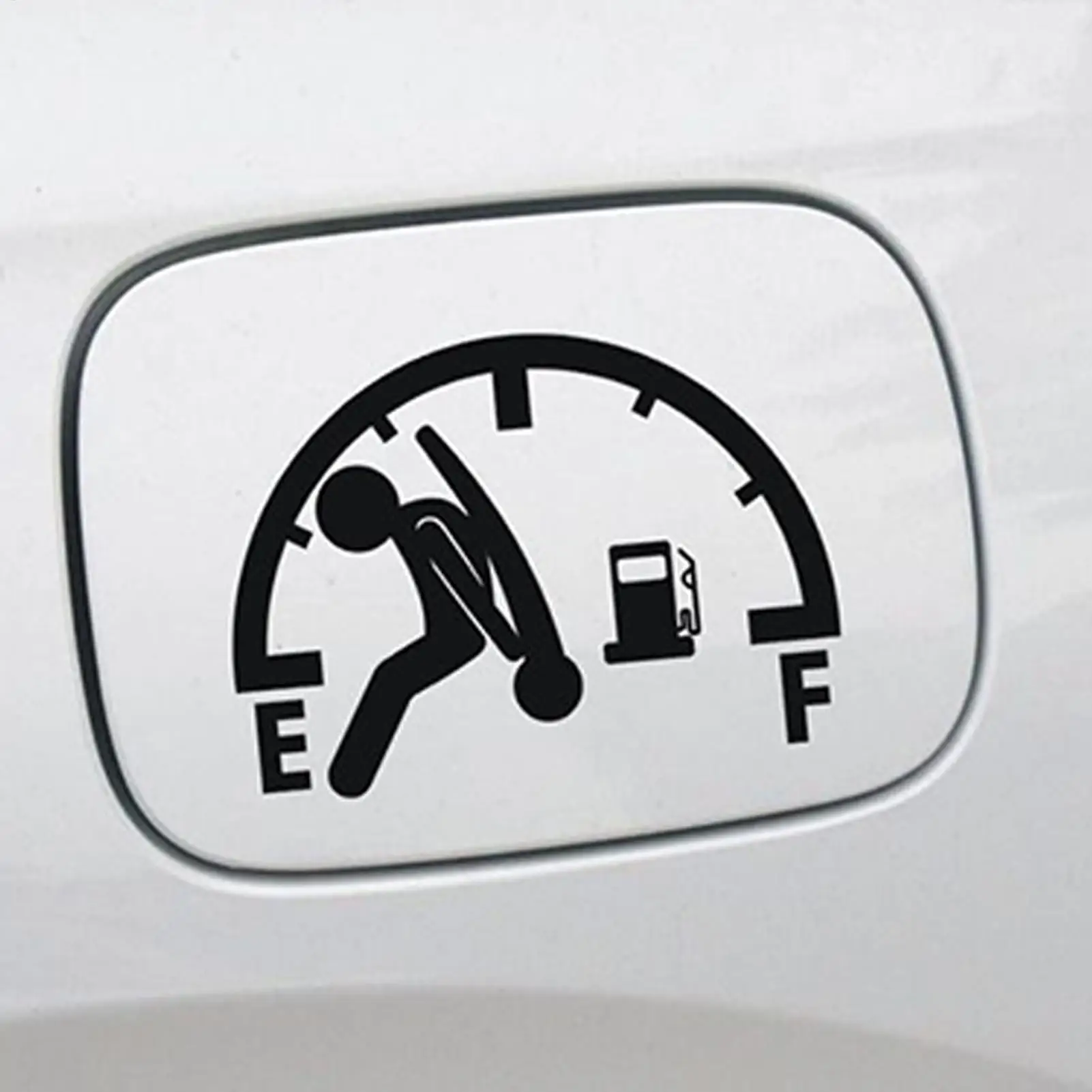 Reflective Car Tank Cap Stickers, Waterproof Decal for High Gas Consumption Vehicle, SUV Truck RV Sedan Window Decor