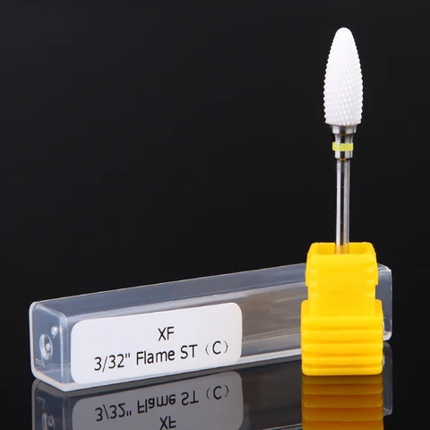 Ceramics Milling Cutters For Manicure, Remove Nail Polish Gel Cuticles Nail Drill Bits PedicureTools