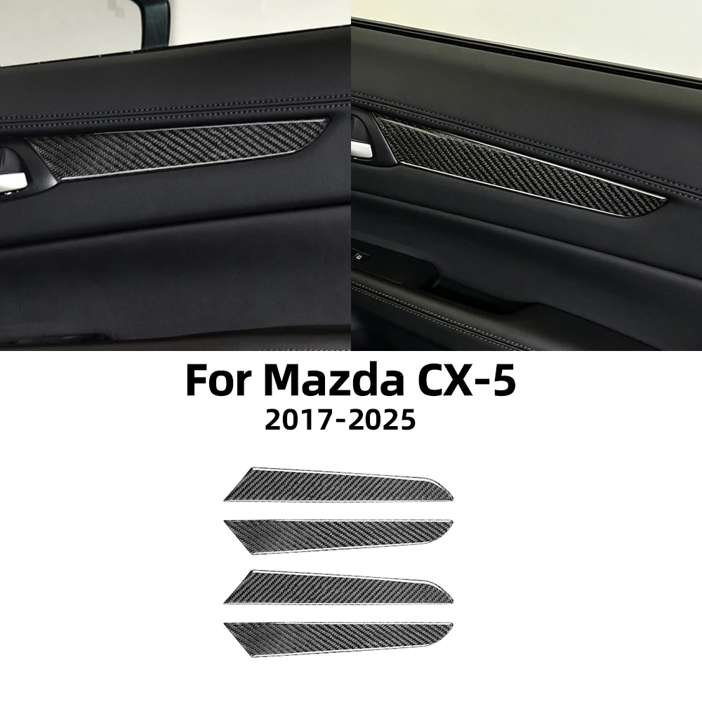 

Carbon Fiber Door Trim Strips For Mazda CX-5 2017 2018 2019 2020 2021 2022-2025 Anti-Scratch Interior Decoration Car Accessories