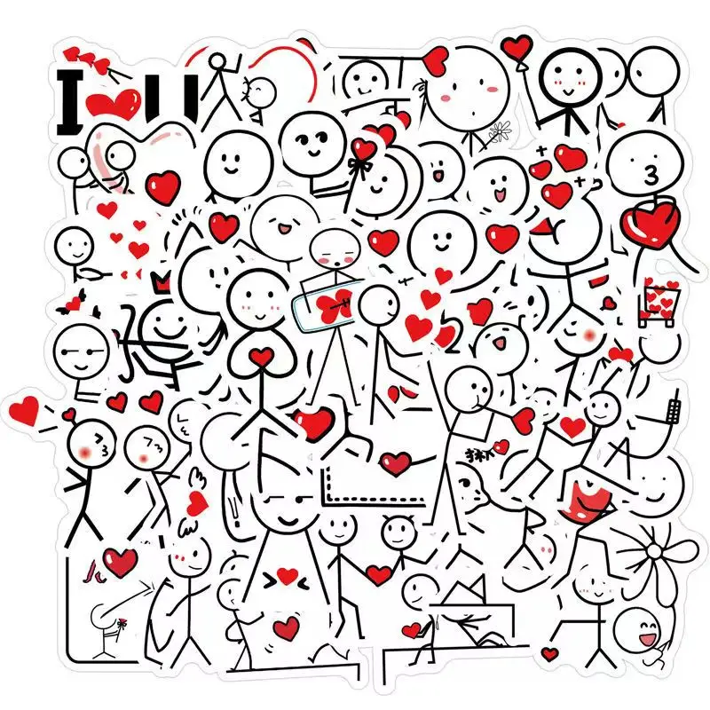 Matchman Cartoon Aufkleber Graffiti Aufkleber DIY Wasser Tasse Skateboard Telefon Fall Notebook Schreibwaren Box Dekor Abziehbilder Aufkleber