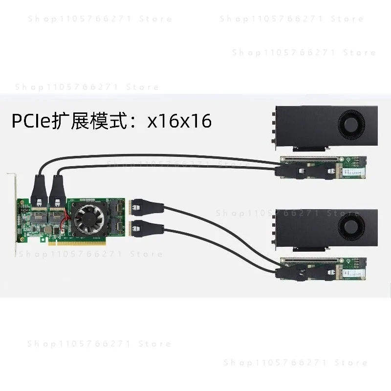 SB-PLX8749 external graphics card Pcie expansion card disassembly-free M. 2 Nvme SSD U. 2 integrated compatible module
