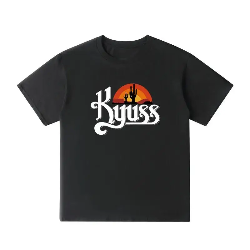 Kyuss Black Widow Stoner Rock Queens of The Stone Age Clutch T-shirt Women And Men Unisex Tops Plus Size Cotton O Neck Tees