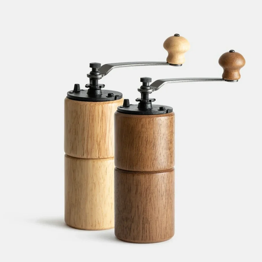 

Portable Adjustable Manual Coffee Grinder Wooden Coffee Bean Mill Grinding