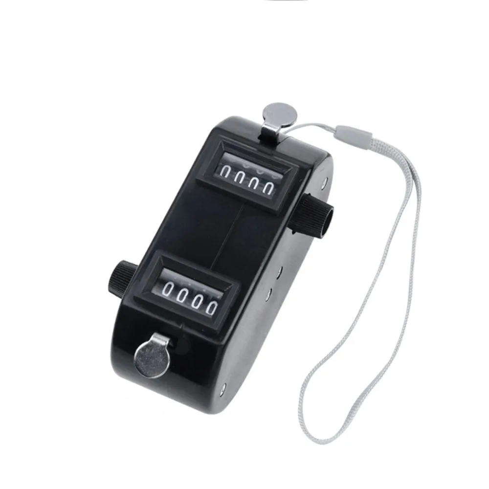 Durable Portable Bidirectional Counter Hand Black Two-way Clickers Lightweight Counter for Golf Score Keeper