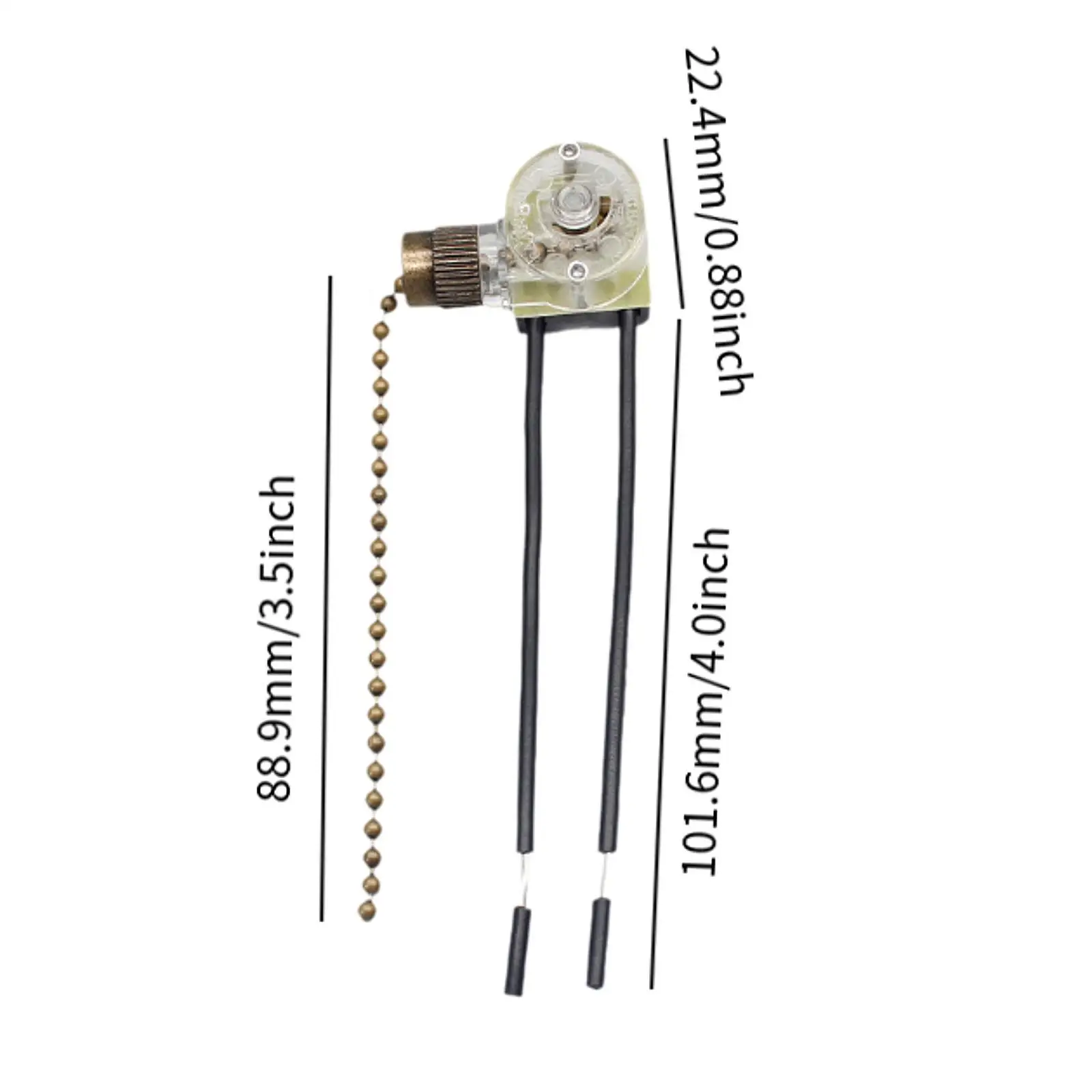 5x مروحة ضوء سحب التبديل إضاءة الخزانة الجدار مصباح زينغ الأذن Ze-109 مستقرة