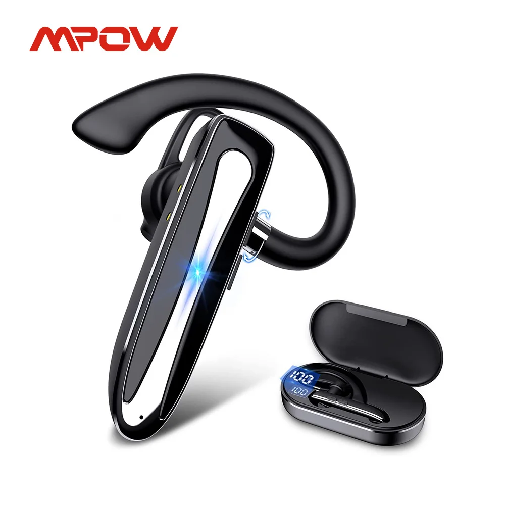 Mpow 530 Bluetooth 5.1 Headset Handsfree Calling Bluetooth Wireless Headphone with 10H Talk Time for Business Car Driver Trucker