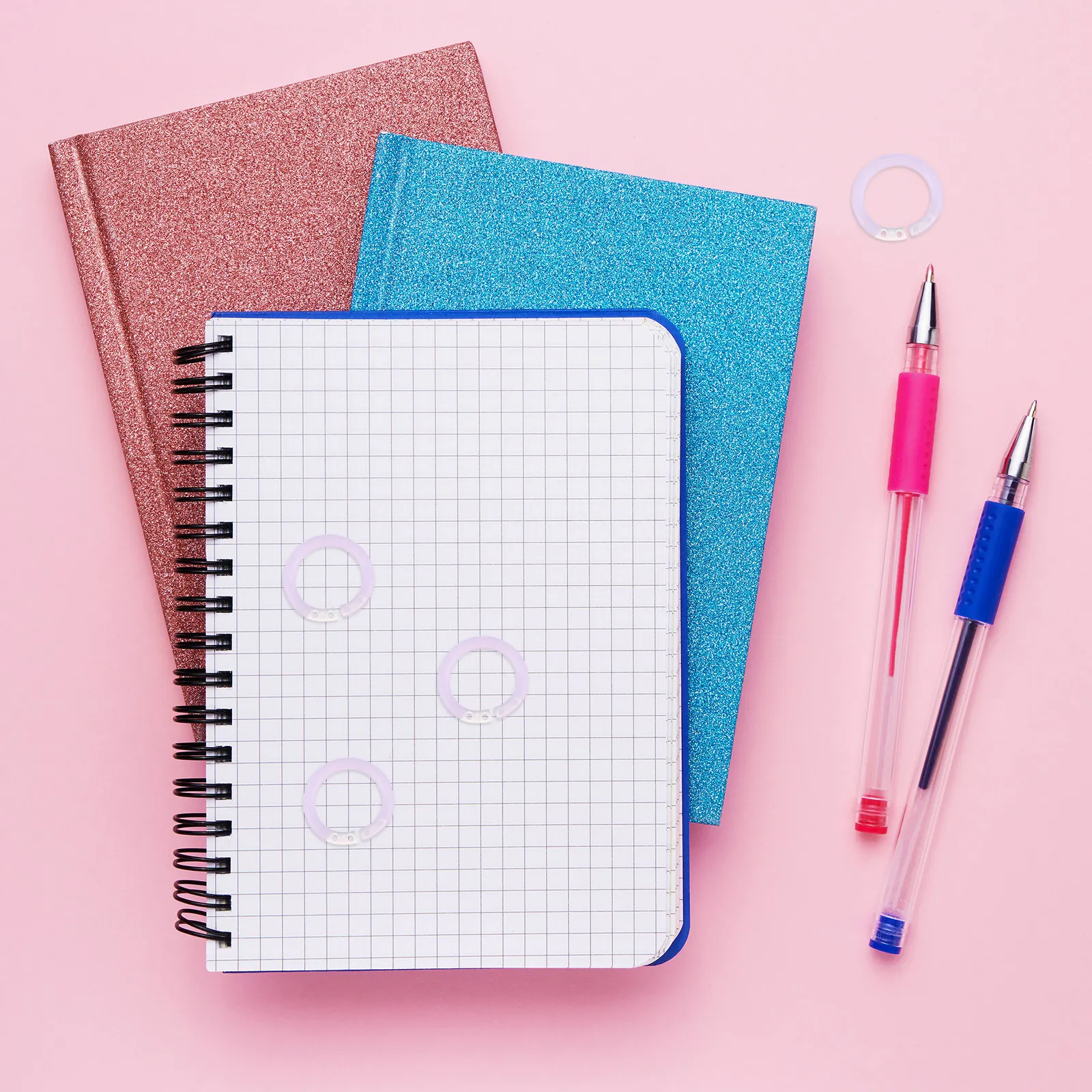 200Pcs Plastic Loose Leaf Bind - Binder Clip Assorted 评论和价格