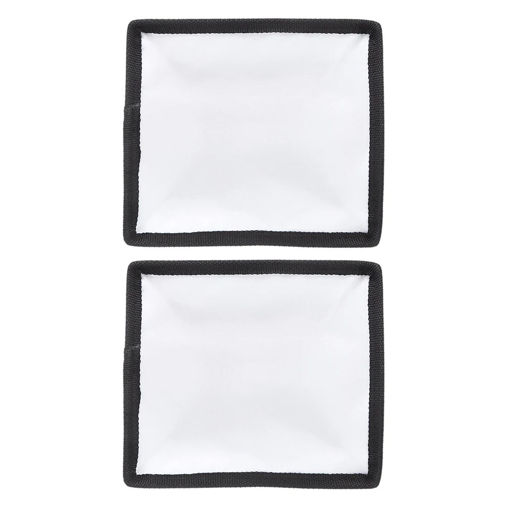 

2 PCS Flash Diffuser Photography Video Light Cover Garbage Can Sock Black Collapsible