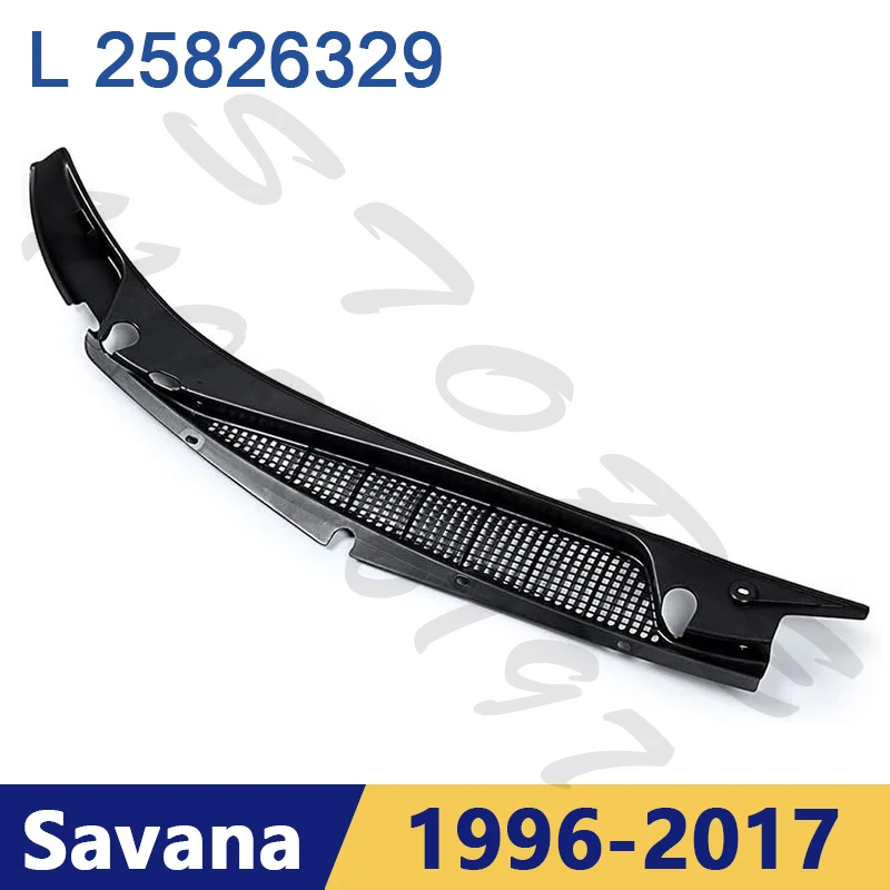 

for 1996-2017 Chevy Express Savana GMC Van Windshield Wiper Cowl Grille Vent Cover Panel Hood Assembly Only Left 25826329