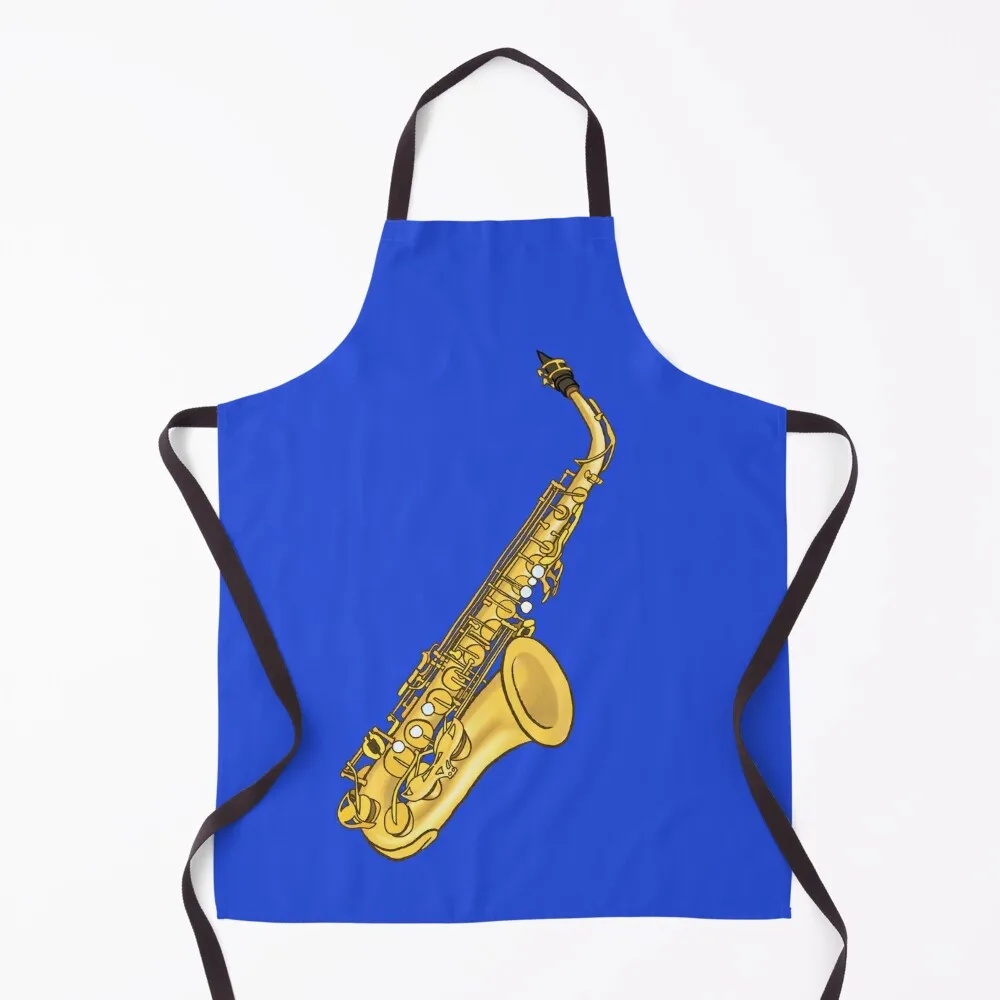 

Saxophone Apron Kitchen Things And For Home with pockets Apron