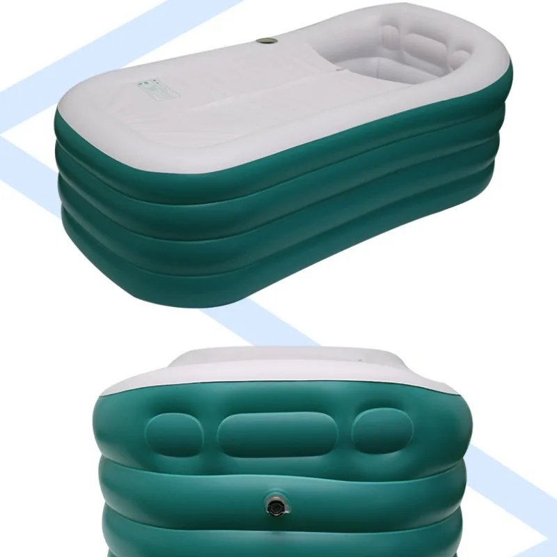 Household Large Folding Bathtub Portable Water Tub Indoor Room for Adult Children Spa Bath Thickened Inflatable Bathtub