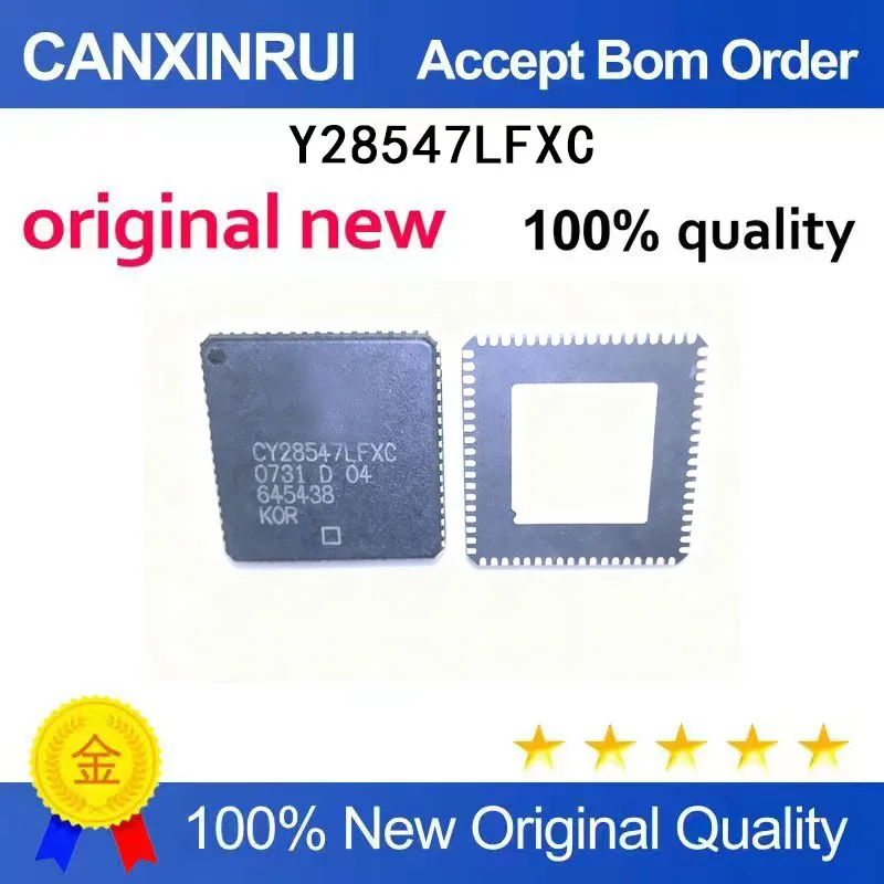 

(5-100 Pieces) New stock Y28547LFXC QFN in two packaging options: right angle and rounded corner