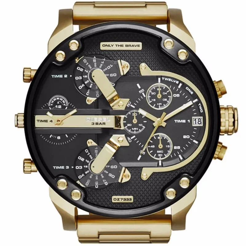 Reloj de pulsera diésel para hombre, nuevo reloj de pulsera de cuarzo a la moda de lujo para hombre, de acero inoxidable, resistente al agua, para negocios, 2025