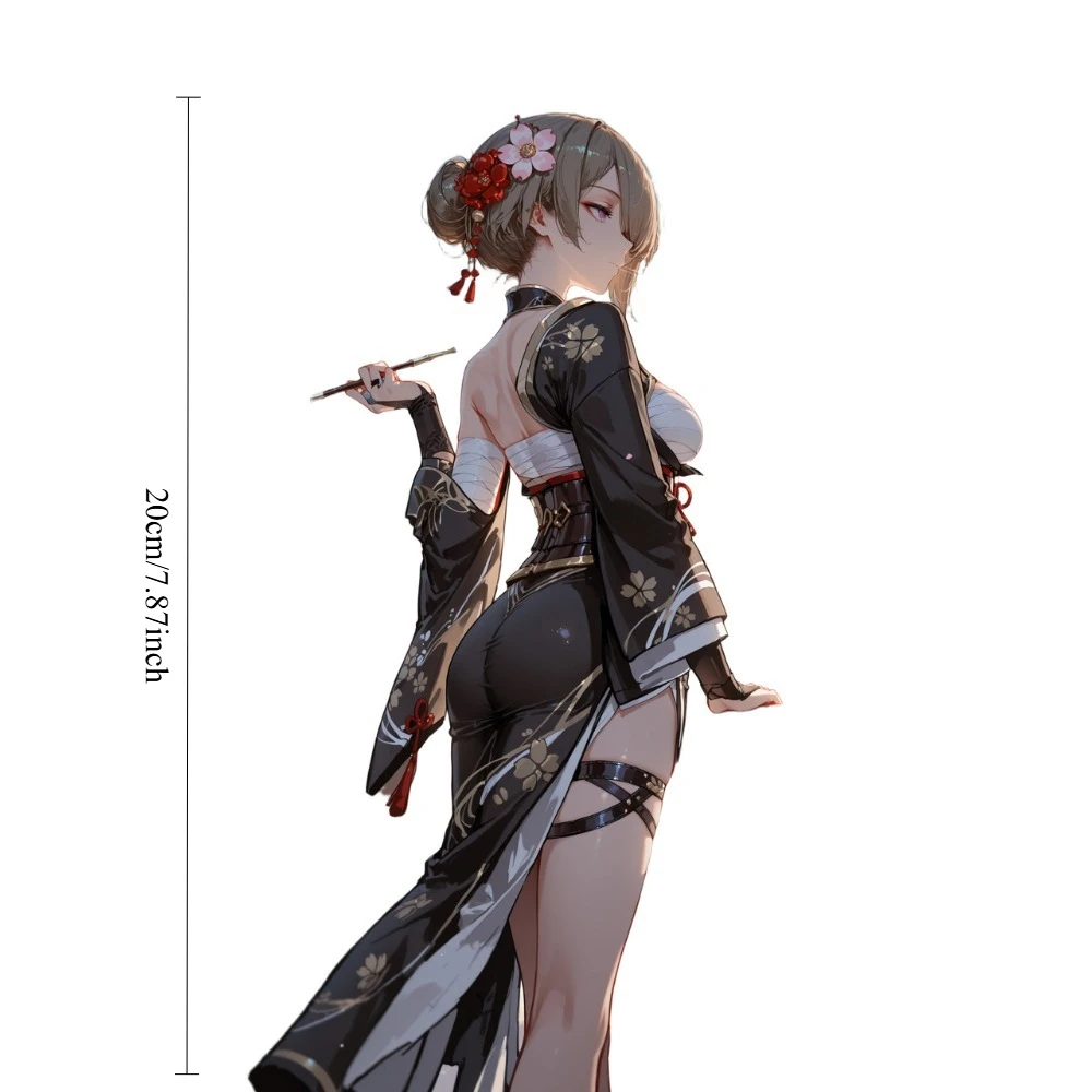 Rita Rossweisse Honkai Impact Anime Girl Vinyl Sticker 20cm, Weatherproof Decal for Car Motorcycle Helmet Laptop Window