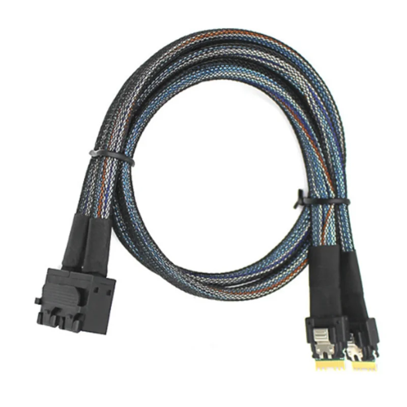 High Speed MINI SAS HD SFF-8643 8I Convert 2X Slimline SAS SFF-8654 4I Server connection cable