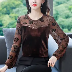 High End Western-style Base Shirt for Women Long Sleeved 2024 Spring and Autumn New Style Loose Top Spring Outfit Inner T-shirt