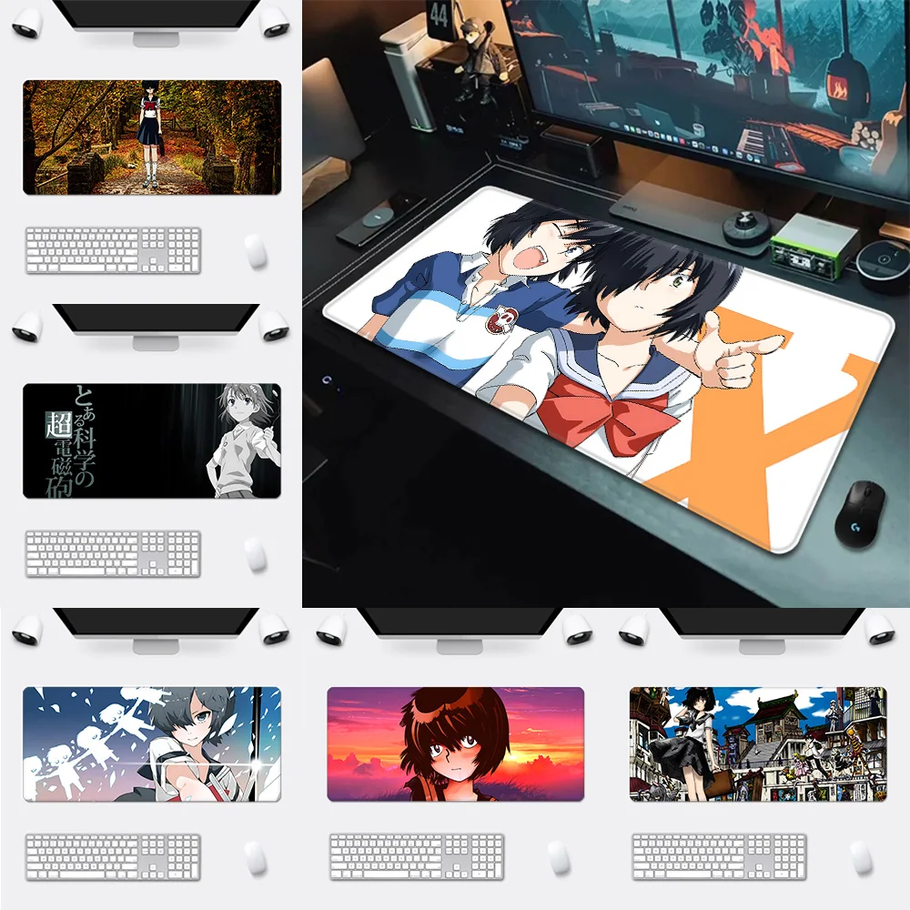 

Mikoto Urabe Cute Unique Mousepad HD Printing Computer Gamers Locking Edge Non-slip Mouse Pad XXL90x40cm Keyboard PC Desk Pad