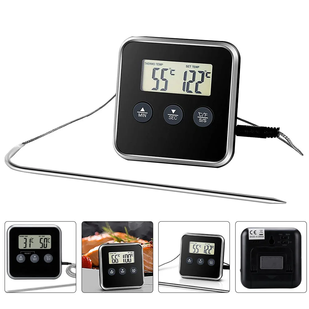 

Kitchen Instant Read Food Thermometer Digital Meat Thermometer Easy Use Precise Temperature Measuring Tool for Cooking Barbecue