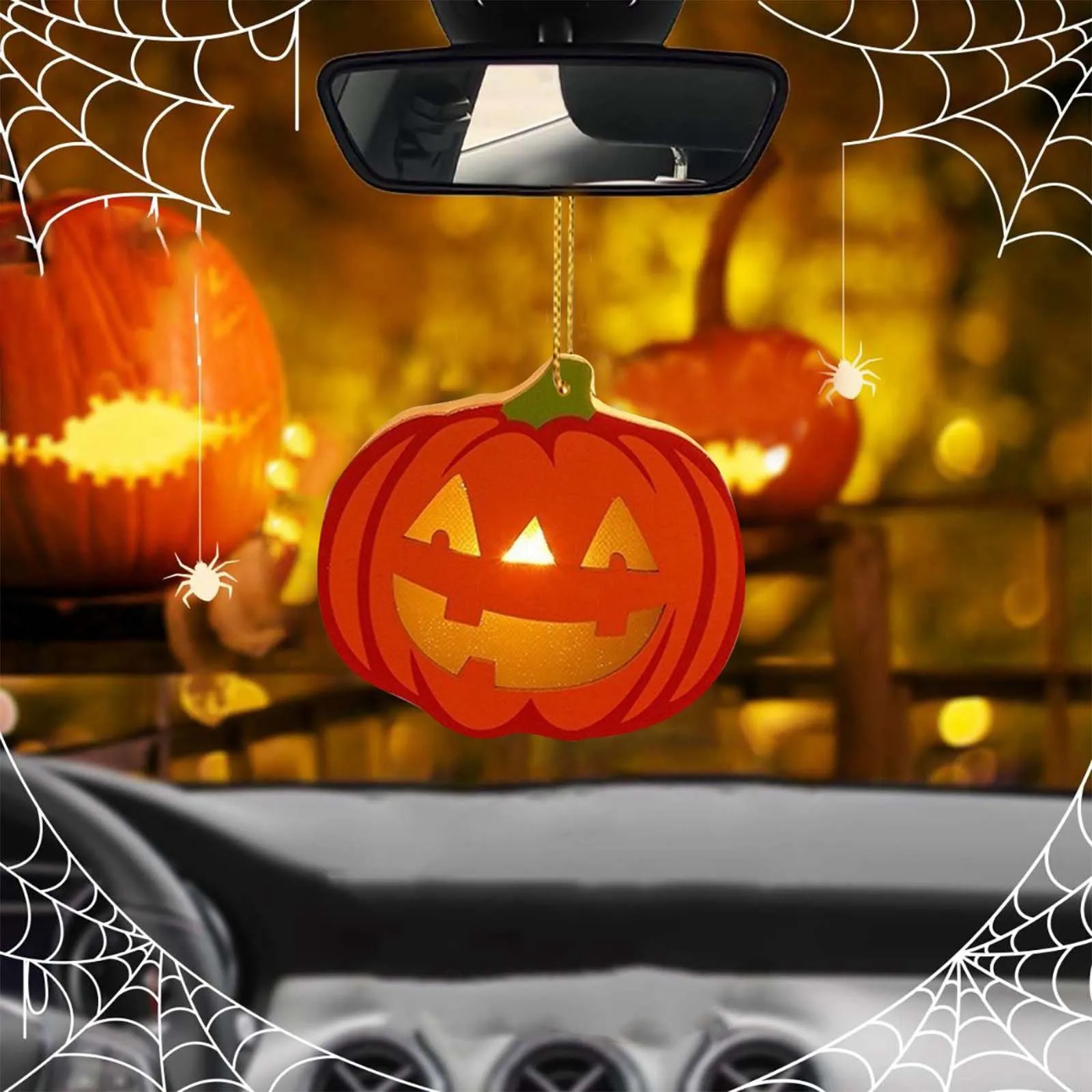 Halloween Pumpkin Light Decor Halloween Decor Lights Safe Beautiful Night Lamp Reusable Exquisite Halloween Small Pumpkin Lights