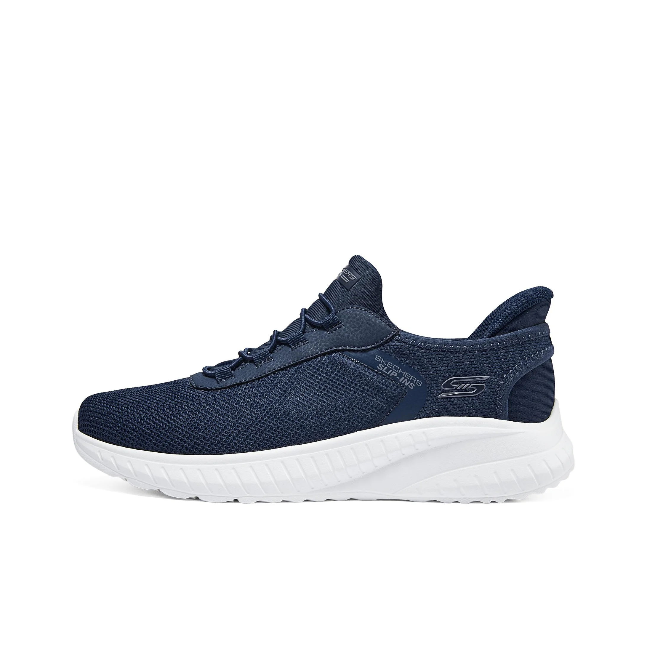 Skechers BOBS SQUAD CHAOS Textile, Synthetic Leather Low top Casual Shoes Men's Marine Blue 118303-NVY