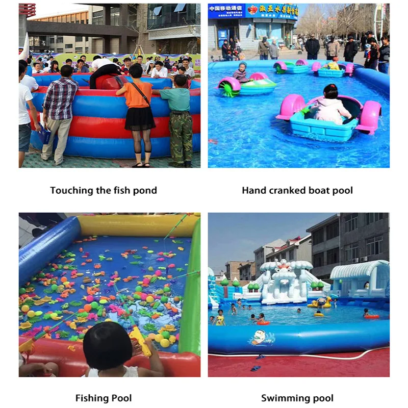 Grandi strutture di divertimento estive portatili dei produttori di parchi acquatici gonfiabili per piscine gonfiabili a colori galleggianti mobili per bambini