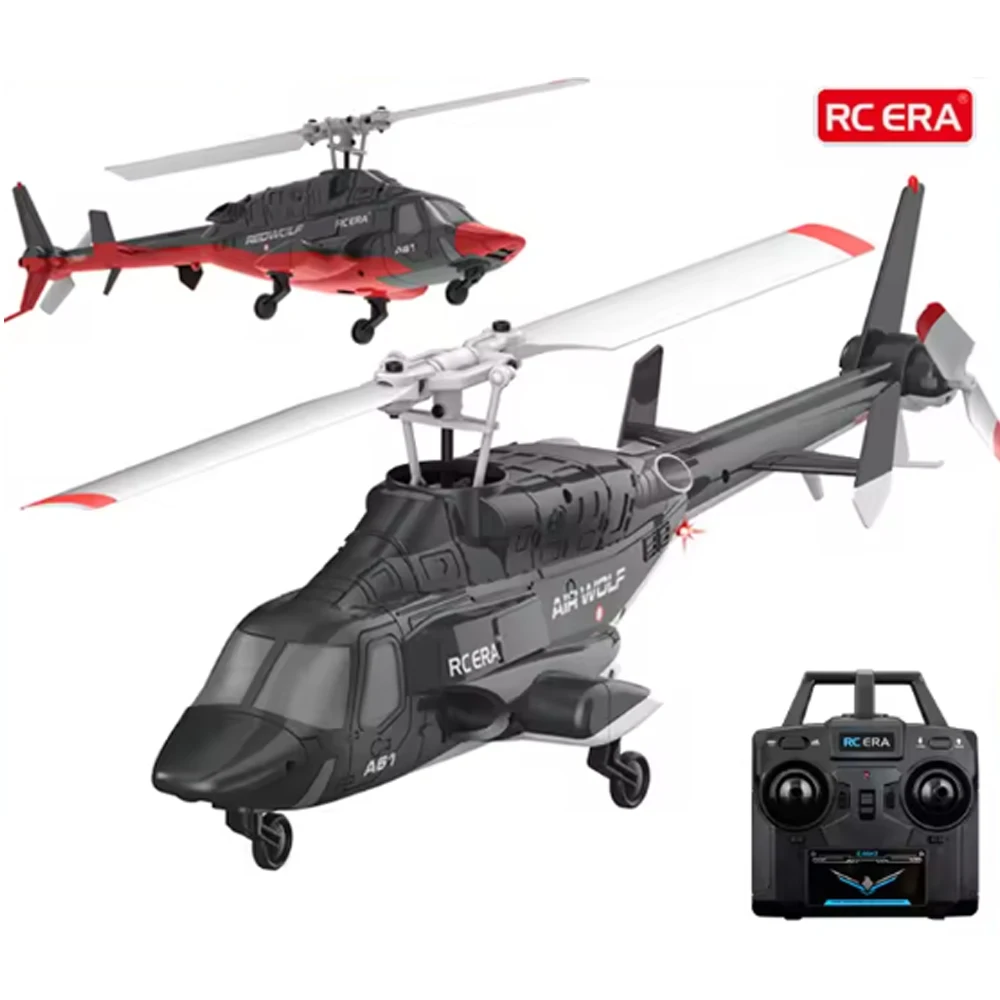 

2.4G 4CH RC ERA A61 Airwolf 6-Axis Gyro Optical Flow Localization Altitude Hold 1:52 Scale Flybarless RC Helicopter
