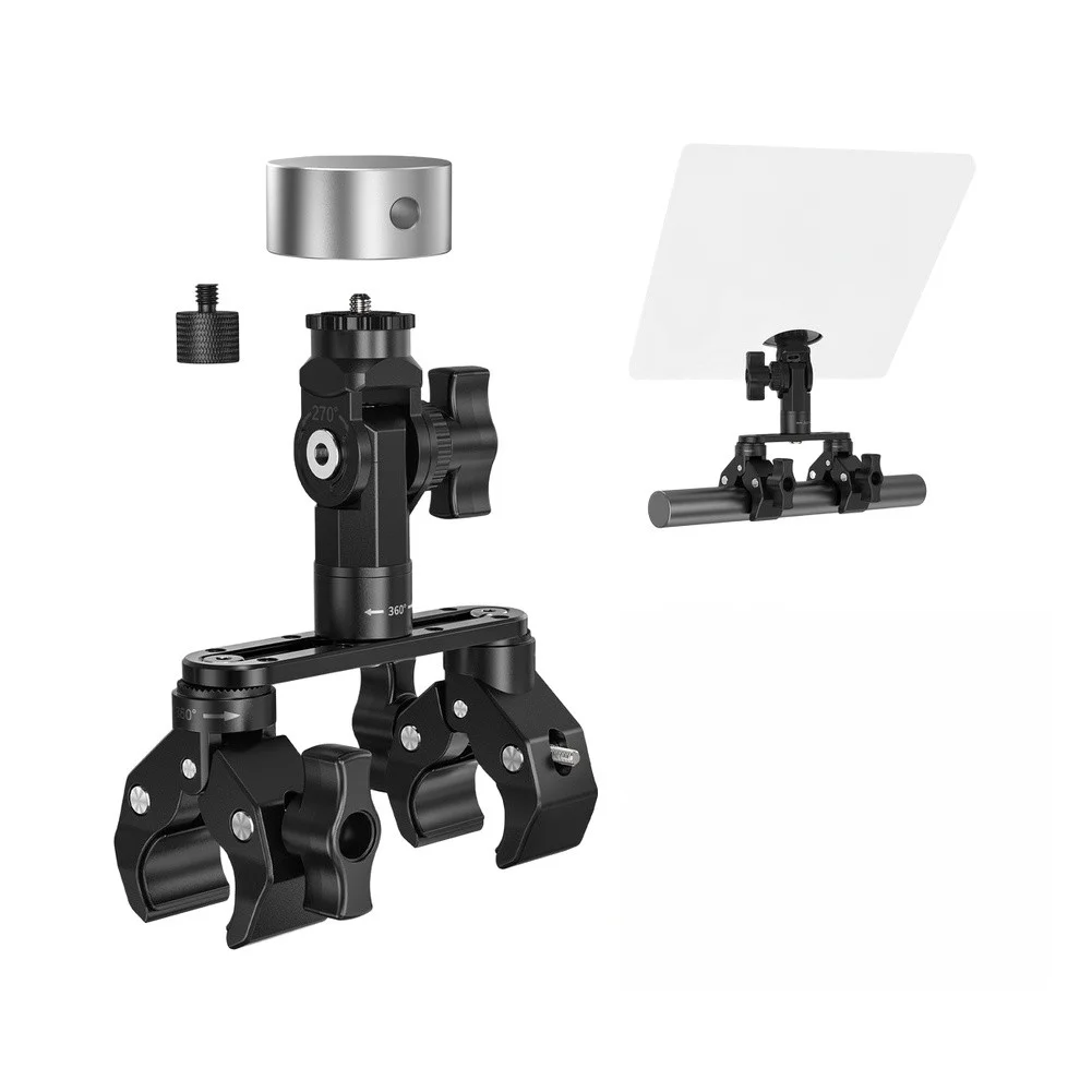 Outdoor Ready Aluminum Mount Bracket for Starlink For V5 X Dish Featuring Clamp and 270 Degree Adjustable Tilt