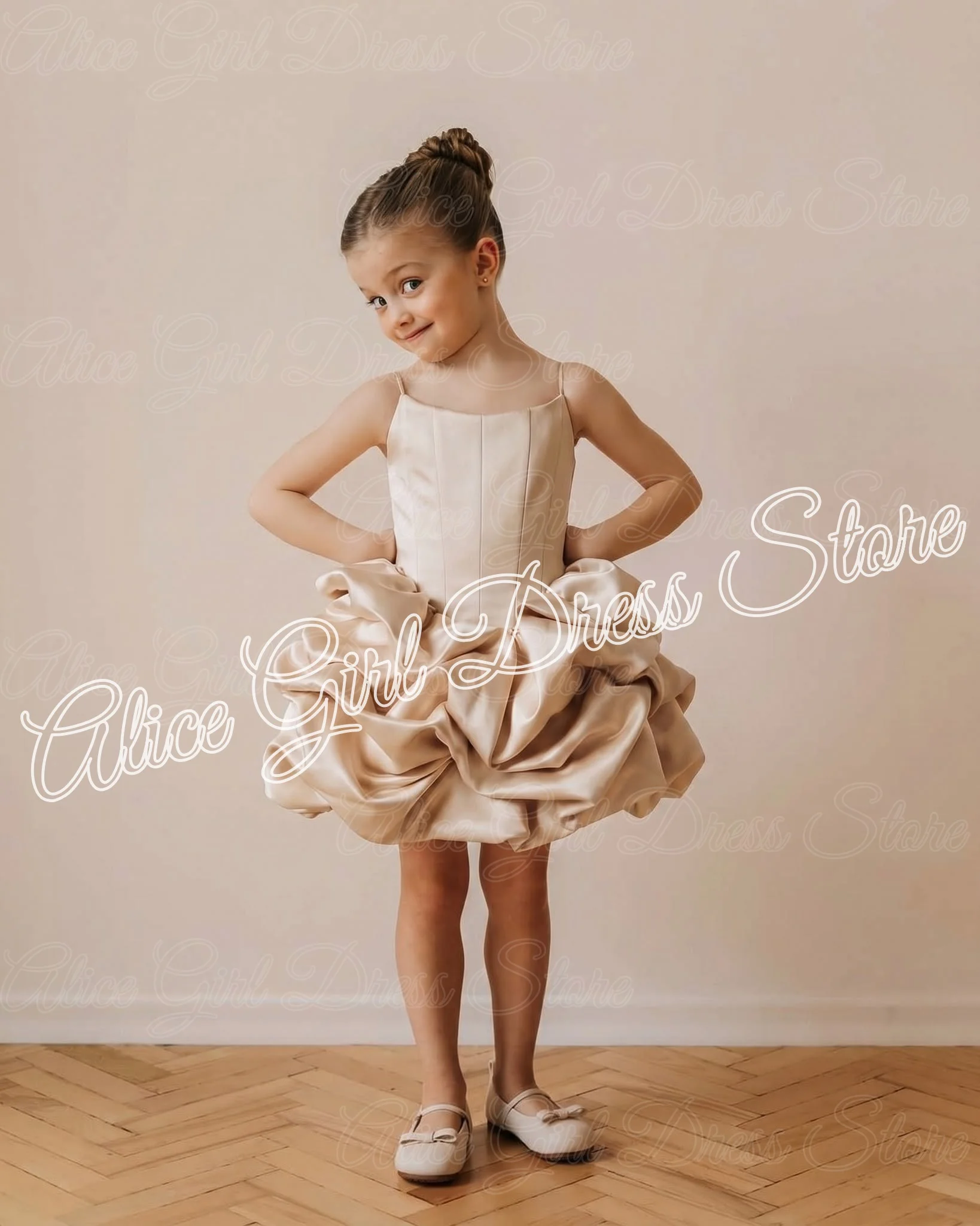 robe-de-demoiselle-d'honneur-personnalisee-en-satin-champagne-avec-bretelles-longueur-genou-pour-mariage-fete-d'anniversaire-d'enfants-premiere-communion-robes-de-bal
