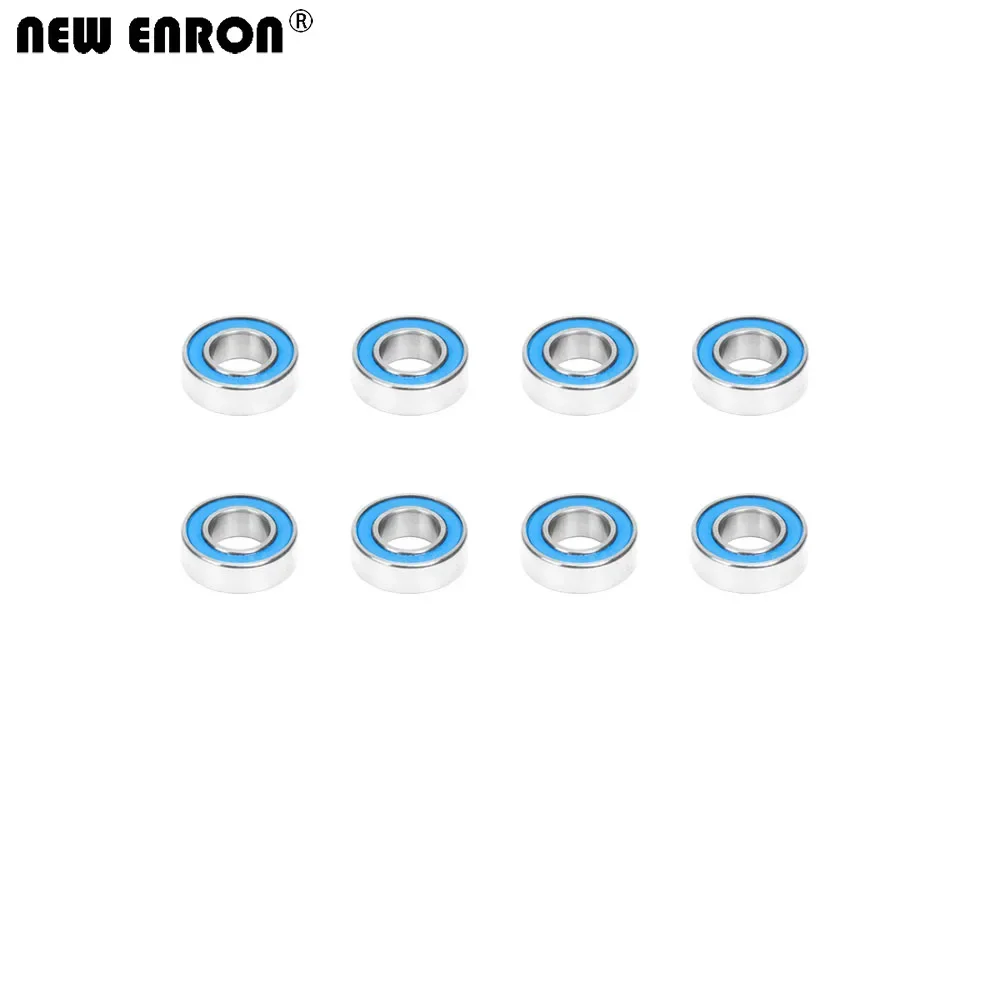 NEW ENRON 10*5*4mm Sealed Miniature Ball Bearing Metric Blue Rubber B021 FOR RC Car 1/10 HPI WR8 Flux Bullet ST MT  RS4 Savage