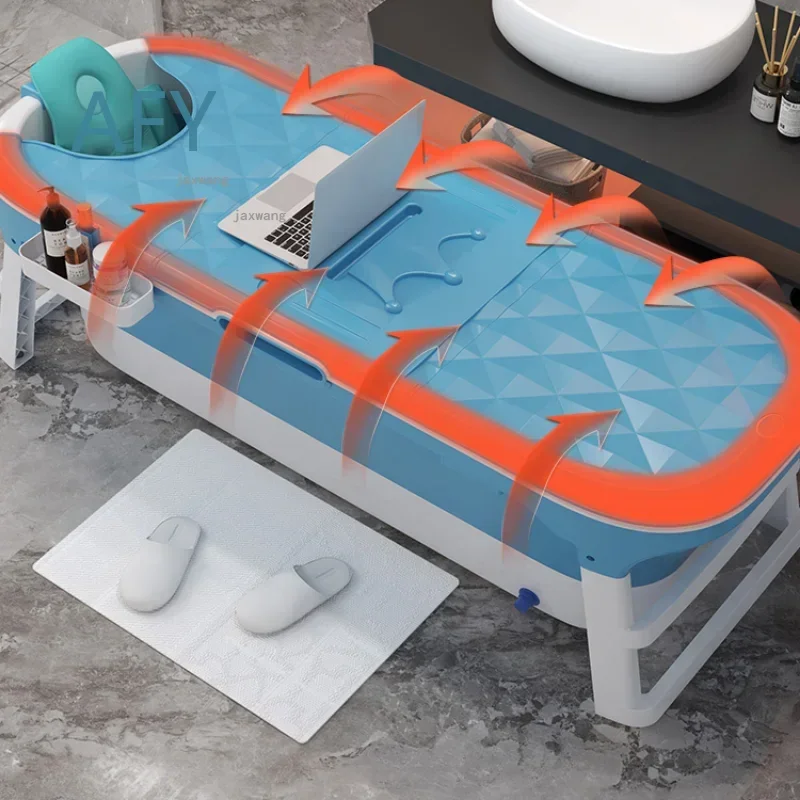 Foldable Bath Bucket for Home Use Large Capacity Multifunctional Bathtub for Adults Portable Steam Bath Tub Sweat Steaming