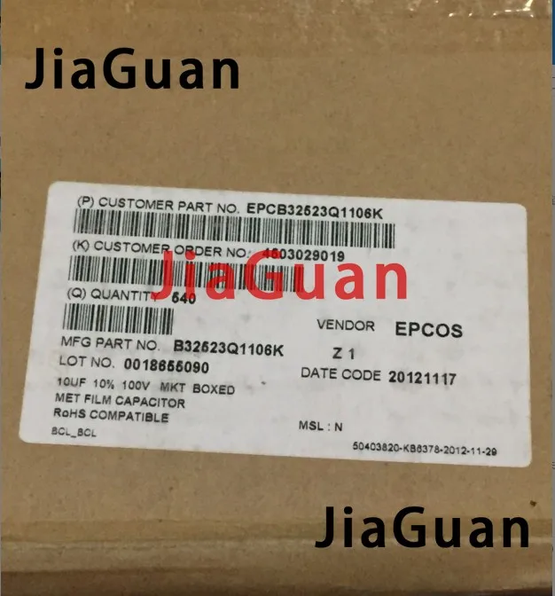 4PCS NEW EPCOS B32523 10UF 100V PCM22.5 106/100V p22.5mm B32523Q1106K 10UK100 106 10U 100VDC - Image 3