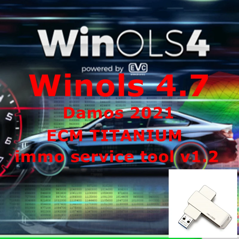 WinOLS-herramienta de servicio de reparación de automóviles, Software de todos los datos, con Plugins + 2022 Damos + ECM TITANIUM + immo v1.2, 4,7,