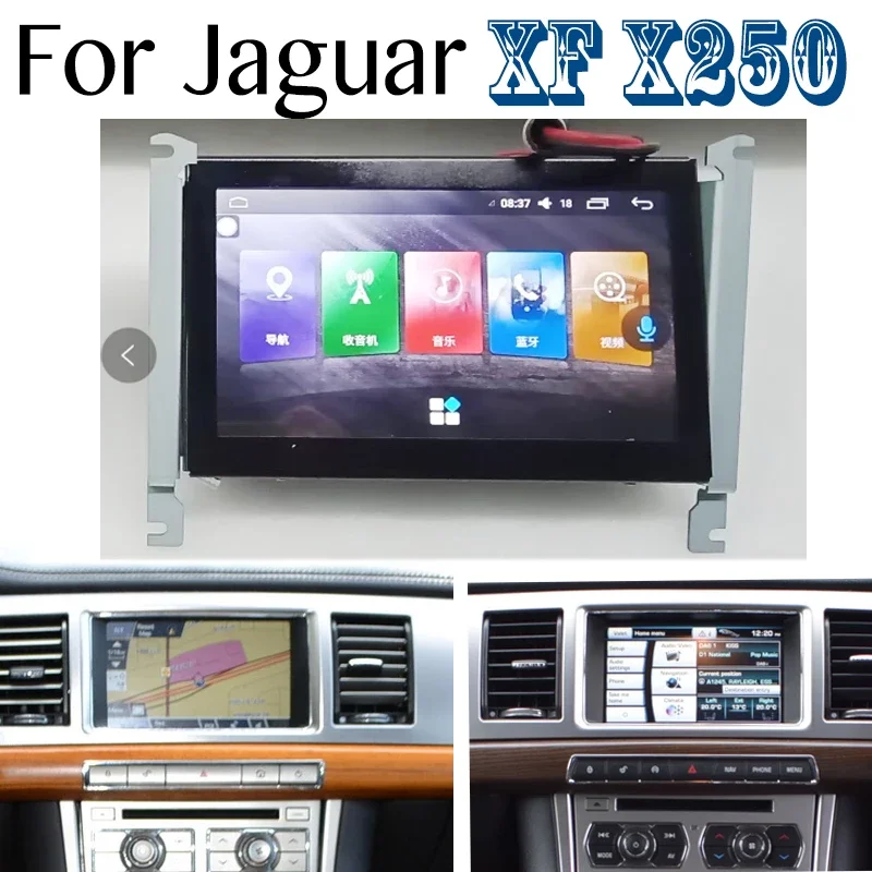 Android 13 Vertical Screen Car Radio For Jaguar XF X250 2007-2015 Carplay GPS Navigation Head Unit Multimedia Player Stereo