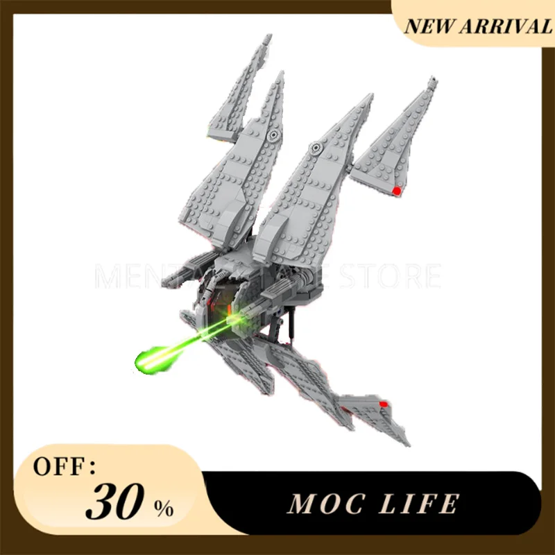 

НОВЫЕ 668 шт. индивидуальные MOC StarViper Heavy Starfighter, строительные блоки, технологические кирпичи, сделай сам, креативная сборка, игрушки, праздничные подарки