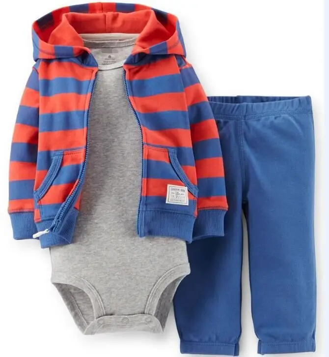 Special Price Baby Clothes Set Kids Spring Autumn Sweater Hooded Long-sleeved Baby Boys