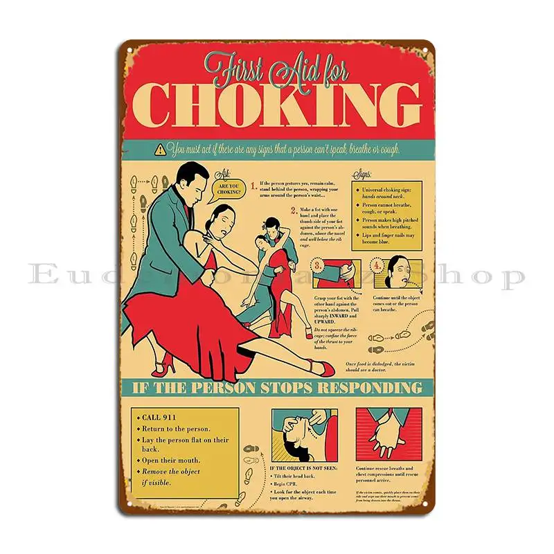 Tango Themed Choking Victim Poster Metal Sign Poster Cinema Print Living Room Garage Garage Tin Sign Poster