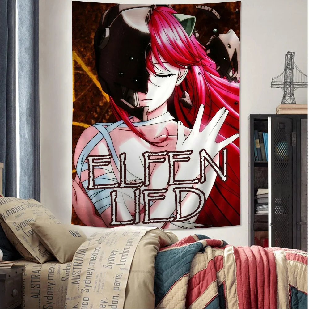 Elfen Lied Chart Tapestry Art Science Fiction Room Home Decor Cheap Hippie Wall Hanging