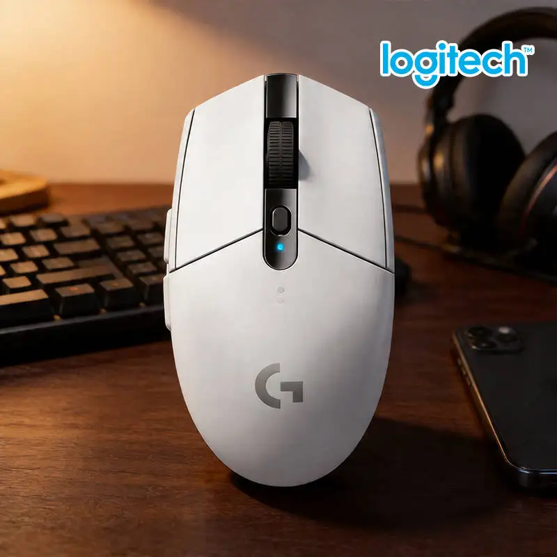 Logitech G304 Wireless Mouse 12000 DPI HERO Sensor LIGHTSPEED 1ms 9-Month Battery Durable Button Design Gamers