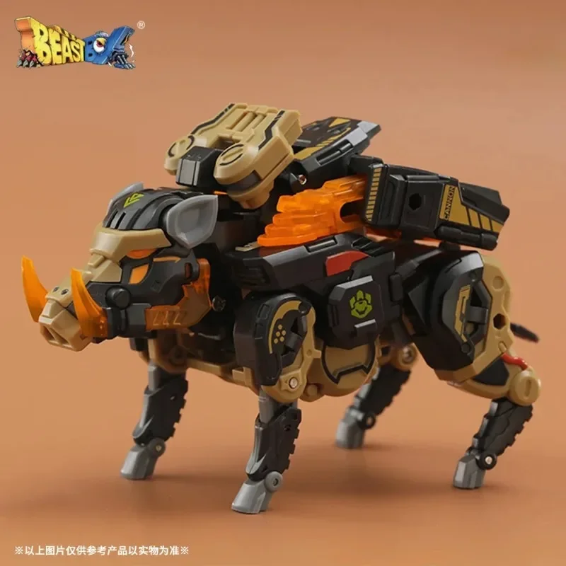 

52TOYS BeastBox BB-57 Shovel Head Wild Boar Transformation Alloy Toys Pig Action Figures Converting Cube Box Toys Gifts for Boys