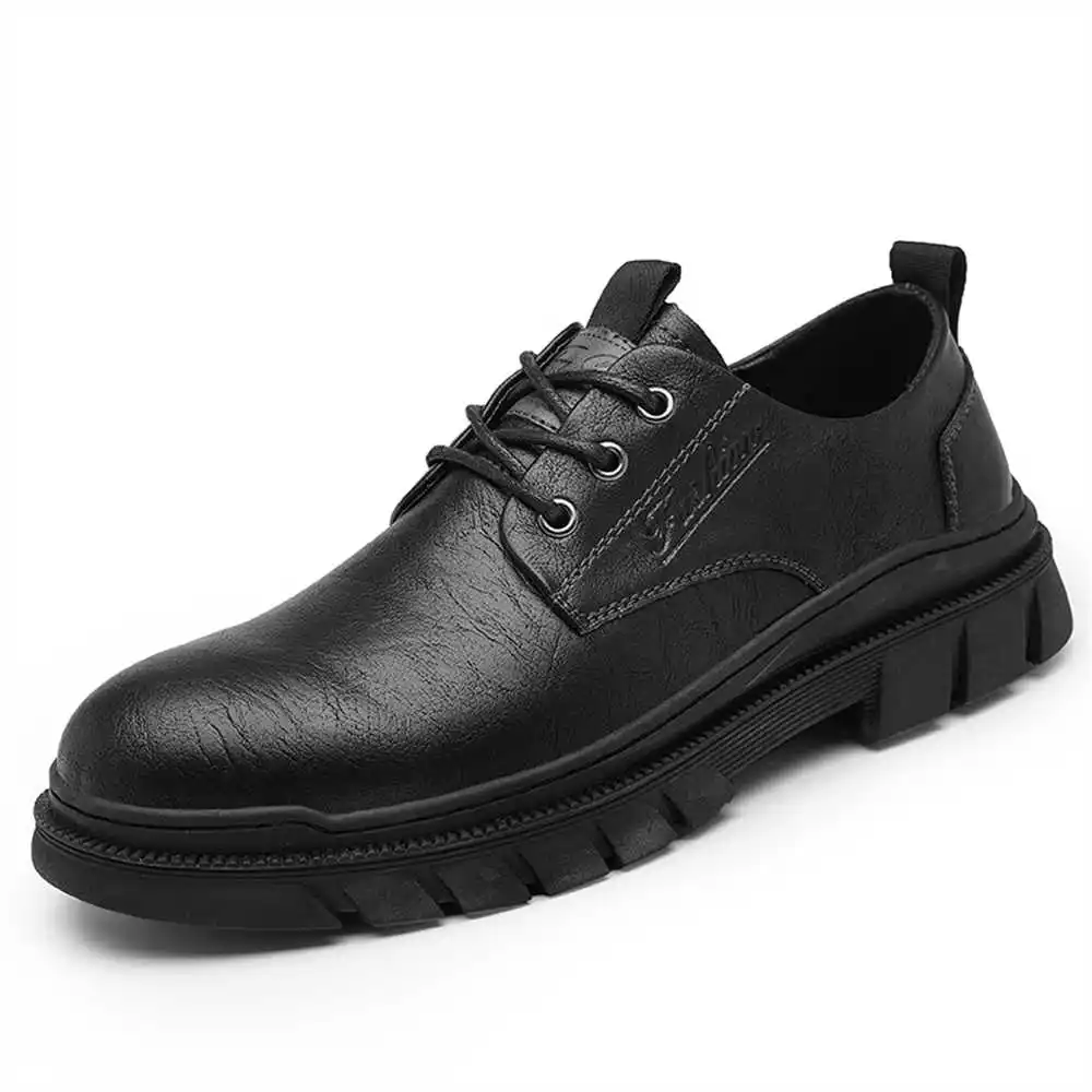Zapatillas de deporte blancas de piel de vaca Natural para hombre, botas nuevas tejidas, zapatos oscuros, deportes de alta calidad, reventa inusual Skor