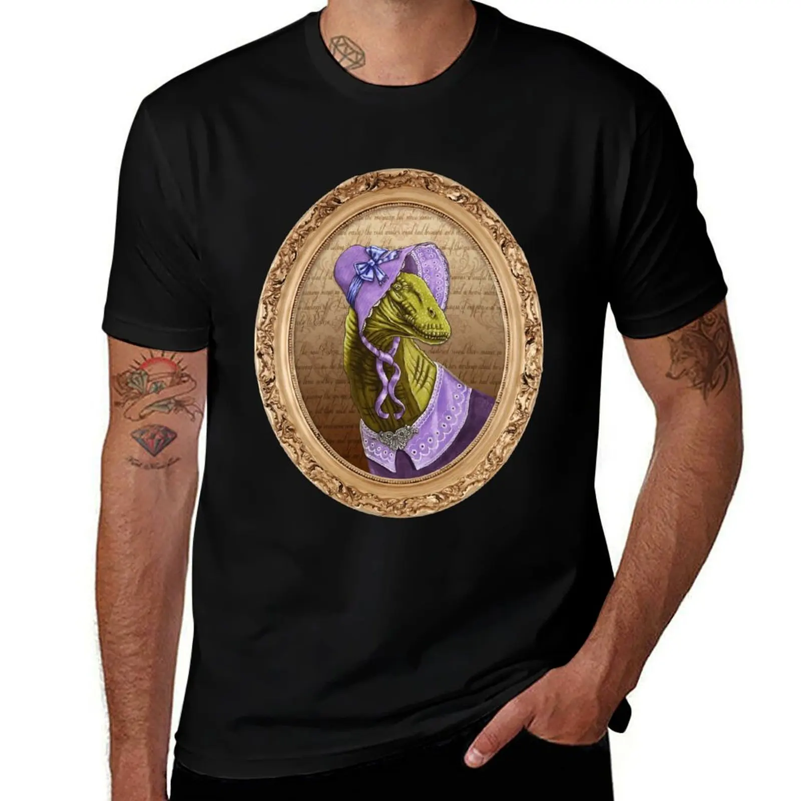 Charlotte Bront?saurus T-Shirt Minimalist Casual Short Sleeve Top T-Shirt