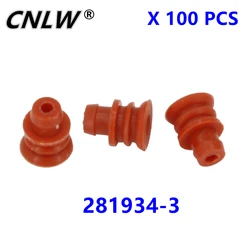 100 PCS 6mm DJ7163Y-2.2 Automotive Waterproof Sealing Wiring Plug Wire Harness Sealing Silicon Rubber Waterproof Plug 281934-3