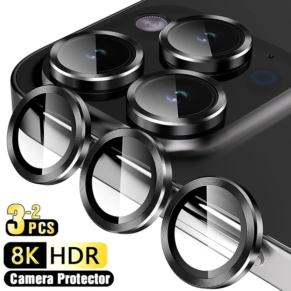 YPMMetal Camera Lens Protector for IPhone 16 15 11 12 13 14 Pro Max 15 Plus Ring Lens Glass for Iphone 15 16 Pro Max Accessories