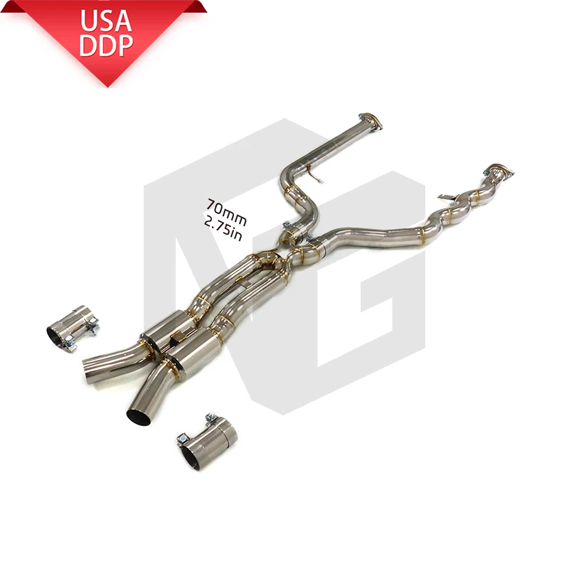 

ING exhaust SS304 equal length mid-section double pipe for BMW M3 M4 G8X accessories exhaust system