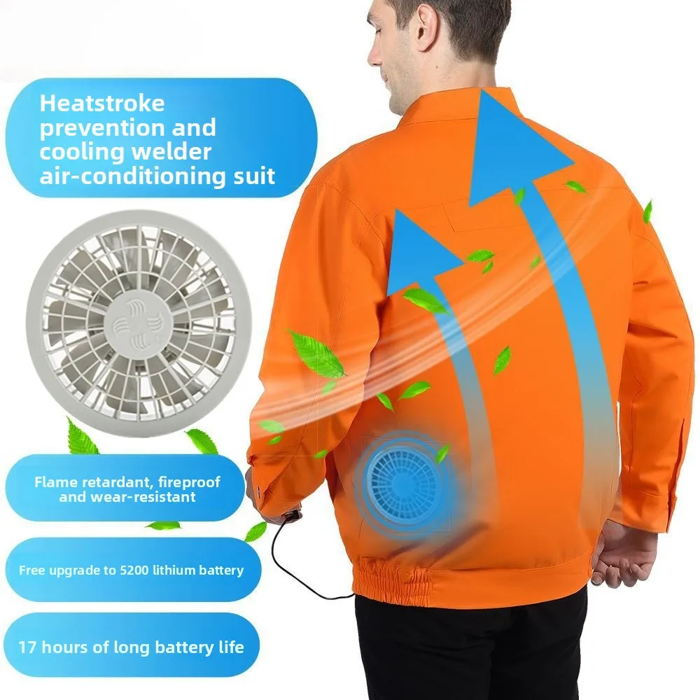 Special Flame Retardant Cooling for Electric Welders Fan for Air Conditioner Clothing Fireproof Work Clothing Heat-proof