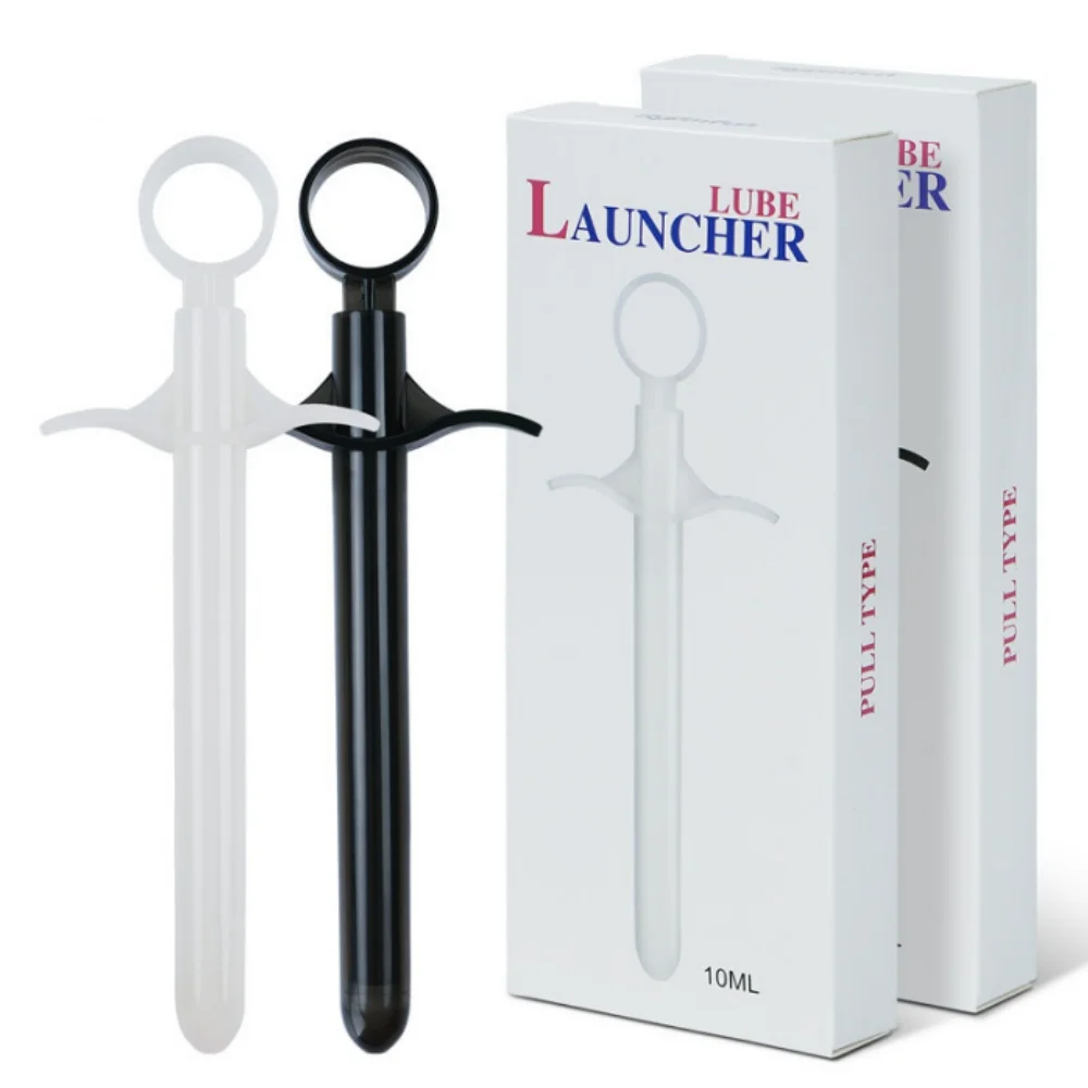 1Pc Vaginal Applicator Lubricant Injector Syringe Disposable Anal Nasal Cavity Applicator Launcher Butt Plug Enema Clean Tool